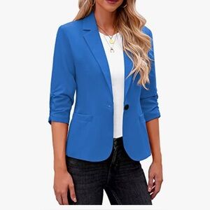 3/4 sleeve blue blazer 💙